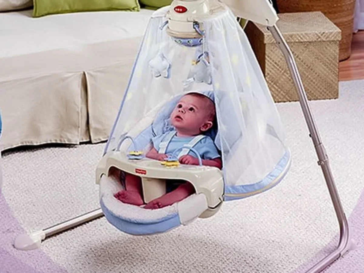 Прокат детских колыбельных качелей Сияние звезд, Звездное небо Fisher-Price  в Минске