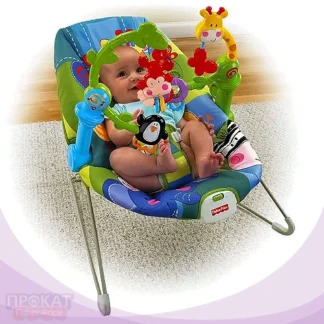 Музыкальный шезлонг Познавай и расти Fisher-Price напрокат Минск